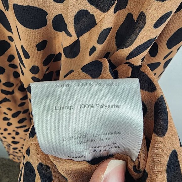 Fame and Partners Animal Print Wrap Dress 12 - Picture 6 of 6